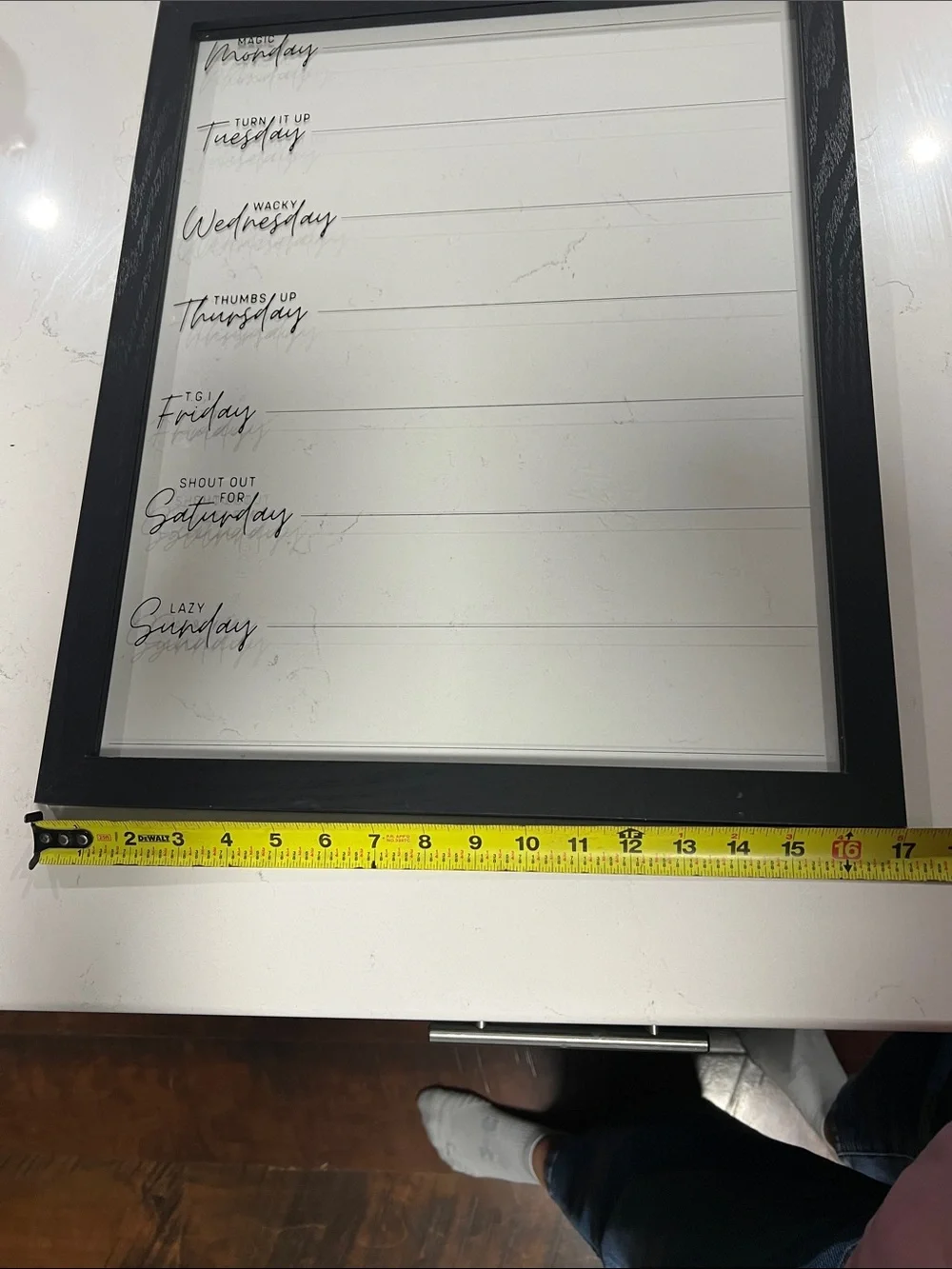 Black Weekly Planner Frame - Unbranded
